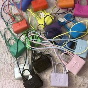 Telfar shopping bags , most colors.